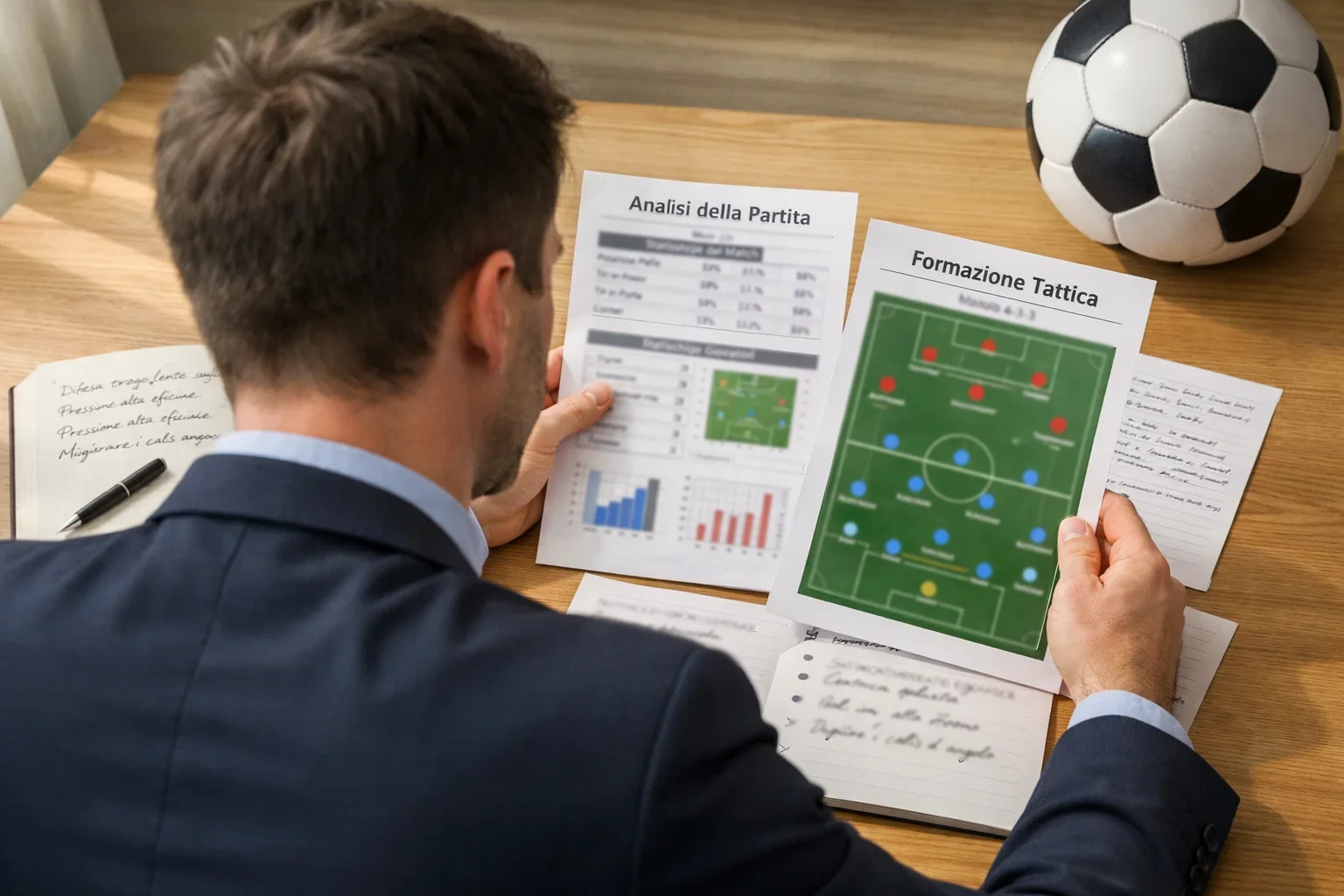 Analisi di una partita di calcio con statistiche e dati per scommesse